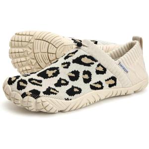 imageWateLves Barefoot Water Shoes Women Men Minimalist Comfortable Walking Shoes Beach Outdoor Running SneakersLeopard