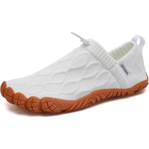 imageWateLves Barefoot Water Shoes Women Men Minimalist Comfortable Walking Shoes Beach Outdoor Running SneakersWhite