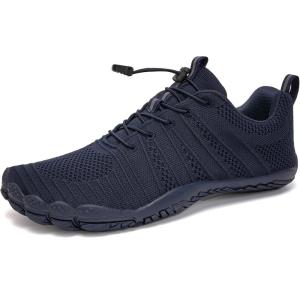 imageWateLves Water Shoes Men Women Beach Barefoot Aqua Socks Breathable Wide Swim Outdoor Walking Anti Slip Pool Shoes for Hiking Kayaking Diving SurfingAblue