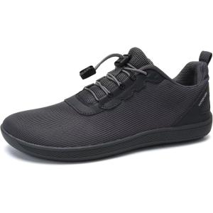 imageWateLves Wide Water Shoes Womens Mens Barefoot Beach Shoes Breathable Mesh Walking Sneakers Zero Drop Minimalist Shoes146Dark Gray