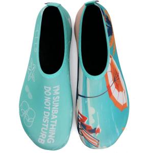 imageWateLves Womens and Mens Kids Water Shoes Barefoot QuickDry Aqua Socks for Beach Swim Surf Yoga ExerciseGreen Beach
