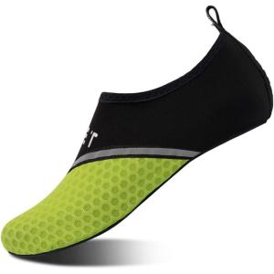 imageWateLves Womens and Mens Kids Water Shoes Barefoot QuickDry Aqua Socks for Beach Swim Surf Yoga ExerciseGreen Net