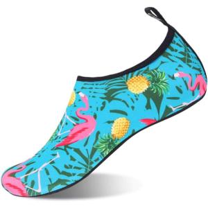 imageWateLves Womens and Mens Kids Water Shoes Barefoot QuickDry Aqua Socks for Beach Swim Surf Yoga ExercisePineapple