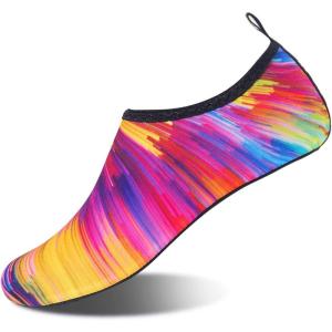 imageWateLves Womens and Mens Kids Water Shoes Barefoot QuickDry Aqua Socks for Beach Swim Surf Yoga ExerciseSunset