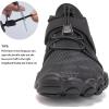 imageWateLves Barefoot Water Shoes for Men Women Wide Toe QuickDry Aqua Sock Outdoor Athletic Sport Shoes Swim Beach Pool Hiking Surfing WalkingAblack