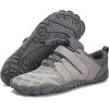 imageWateLves Barefoot Water Shoes for Men Women Wide Toe QuickDry Aqua Sock Outdoor Athletic Sport Shoes Swim Beach Pool Hiking Surfing WalkingAgrey