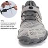 imageWateLves Barefoot Water Shoes for Men Women Wide Toe QuickDry Aqua Sock Outdoor Athletic Sport Shoes Swim Beach Pool Hiking Surfing WalkingAgrey