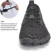 imageWateLves Barefoot Water Shoes for Men Women Wide Toe QuickDry Aqua Sock Outdoor Athletic Sport Shoes Swim Beach Pool Hiking Surfing WalkingBblack
