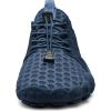 imageWateLves Barefoot Water Shoes for Men Women Wide Toe QuickDry Aqua Sock Outdoor Athletic Sport Shoes Swim Beach Pool Hiking Surfing WalkingBdark Blue