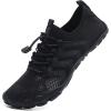 imageWateLves Barefoot Water Shoes for Men Women Wide Toe QuickDry Aqua Sock Outdoor Athletic Sport Shoes Swim Beach Pool Hiking Surfing WalkingCblack