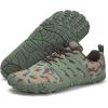 imageWateLves Barefoot Water Shoes for Men Women Wide Toe QuickDry Aqua Sock Outdoor Athletic Sport Shoes Swim Beach Pool Hiking Surfing WalkingDgreen