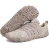 imageWateLves Barefoot Water Shoes for Men Women Wide Toe QuickDry Aqua Sock Outdoor Athletic Sport Shoes Swim Beach Pool Hiking Surfing WalkingDrice Brown