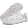 imageWateLves Barefoot Water Shoes for Men Women Wide Toe QuickDry Aqua Sock Outdoor Athletic Sport Shoes Swim Beach Pool Hiking Surfing WalkingDwhite