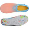 imageWateLves Water Shoes Mens Womens Slipon Barefoot Beach Swim Shoes QuickDry Aqua Socks for Pool Surf Yoga Water AerobicsGradient Blue Orange