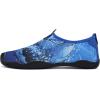 imageWateLves Water Shoes Mens Womens Slipon Barefoot Beach Swim Shoes QuickDry Aqua Socks for Pool Surf Yoga Water AerobicsSharkDark Blue