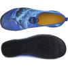 imageWateLves Water Shoes Mens Womens Slipon Barefoot Beach Swim Shoes QuickDry Aqua Socks for Pool Surf Yoga Water AerobicsSharkDark Blue