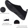 imageWateLves Water Shoes for Womens Mens Barefoot QuickDry Aqua Socks for Beach Swim Surf Yoga Exercise New Translucent Color SolesDots Black