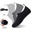 imageWateLves Water Shoes for Womens Mens Barefoot QuickDry Aqua Socks for Beach Swim Surf Yoga Exercise New Translucent Color SolesDots Black