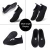 imageWateLves Water Shoes for Womens Mens Barefoot QuickDry Aqua Socks for Beach Swim Surf Yoga Exercise New Translucent Color SolesDots Black