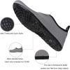 imageWateLves Water Shoes for Womens Mens Barefoot QuickDry Aqua Socks for Beach Swim Surf Yoga Exercise New Translucent Color SolesDots Light Gray