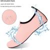 imageWateLves Water Shoes for Womens Mens Barefoot QuickDry Aqua Socks for Beach Swim Surf Yoga Exercise New Translucent Color SolesDots Naked Orange