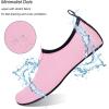 imageWateLves Water Shoes for Womens Mens Barefoot QuickDry Aqua Socks for Beach Swim Surf Yoga Exercise New Translucent Color SolesDots Pink