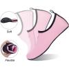 imageWateLves Water Shoes for Womens Mens Barefoot QuickDry Aqua Socks for Beach Swim Surf Yoga Exercise New Translucent Color SolesDots Pink