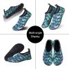 imageWateLves Water Shoes for Womens Mens Barefoot QuickDry Aqua Socks for Beach Swim Surf Yoga Exercise New Translucent Color SolesFishscale Blackgreen