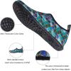 imageWateLves Water Shoes for Womens Mens Barefoot QuickDry Aqua Socks for Beach Swim Surf Yoga Exercise New Translucent Color SolesFishscale Blackgreen