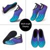 imageWateLves Water Shoes for Womens Mens Barefoot QuickDry Aqua Socks for Beach Swim Surf Yoga Exercise New Translucent Color SolesFishscale Bluegreen