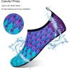 imageWateLves Water Shoes for Womens Mens Barefoot QuickDry Aqua Socks for Beach Swim Surf Yoga Exercise New Translucent Color SolesFishscale Bluegreen