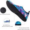 imageWateLves Water Shoes for Womens Mens Barefoot QuickDry Aqua Socks for Beach Swim Surf Yoga Exercise New Translucent Color SolesFlamingo Leaves