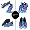 imageWateLves Water Shoes for Womens Mens Barefoot QuickDry Aqua Socks for Beach Swim Surf Yoga Exercise New Translucent Color SolesFlamingo Leaves