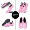 imageWateLves Water Shoes for Womens Mens Barefoot QuickDry Aqua Socks for Beach Swim Surf Yoga Exercise New Translucent Color SolesFlamingo Pink