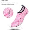 imageWateLves Water Shoes for Womens Mens Barefoot QuickDry Aqua Socks for Beach Swim Surf Yoga Exercise New Translucent Color SolesFlamingo Pink