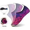 imageWateLves Water Shoes for Womens Mens Barefoot QuickDry Aqua Socks for Beach Swim Surf Yoga Exercise New Translucent Color SolesFlower Gradient