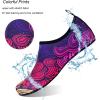 imageWateLves Water Shoes for Womens Mens Barefoot QuickDry Aqua Socks for Beach Swim Surf Yoga Exercise New Translucent Color SolesFlower Gradient