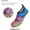 imageWateLves Water Shoes for Womens Mens Barefoot QuickDry Aqua Socks for Beach Swim Surf Yoga Exercise New Translucent Color SolesFlower Gradient