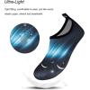imageWateLves Water Shoes for Womens Mens Barefoot QuickDry Aqua Socks for Beach Swim Surf Yoga Exercise New Translucent Color SolesGradient Black