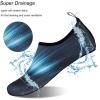 imageWateLves Water Shoes for Womens Mens Barefoot QuickDry Aqua Socks for Beach Swim Surf Yoga Exercise New Translucent Color SolesGradient Black