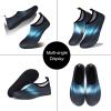 imageWateLves Water Shoes for Womens Mens Barefoot QuickDry Aqua Socks for Beach Swim Surf Yoga Exercise New Translucent Color SolesGradient Black