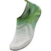 imageWateLves Water Shoes for Womens Mens Barefoot QuickDry Aqua Socks for Beach Swim Surf Yoga Exercise New Translucent Color SolesJygray Green