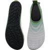 imageWateLves Water Shoes for Womens Mens Barefoot QuickDry Aqua Socks for Beach Swim Surf Yoga Exercise New Translucent Color SolesJygray Green