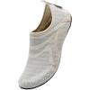 imageWateLves Water Shoes for Womens Mens Barefoot QuickDry Aqua Socks for Beach Swim Surf Yoga Exercise New Translucent Color SolesJylight Brown