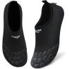 imageWateLves Water Shoes for Womens Mens Barefoot QuickDry Aqua Socks for Beach Swim Surf Yoga Exercise New Translucent Color SolesLtblack