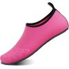 imageWateLves Water Shoes for Womens Mens Barefoot QuickDry Aqua Socks for Beach Swim Surf Yoga Exercise New Translucent Color SolesLtrose
