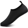 imageWateLves Water Shoes for Womens Mens Barefoot QuickDry Aqua Socks for Beach Swim Surf Yoga Exercise New Translucent Color SolesLxgblack