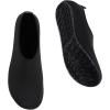 imageWateLves Water Shoes for Womens Mens Barefoot QuickDry Aqua Socks for Beach Swim Surf Yoga Exercise New Translucent Color SolesLxgblack