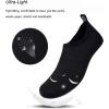 imageWateLves Water Shoes for Womens Mens Barefoot QuickDry Aqua Socks for Beach Swim Surf Yoga Exercise New Translucent Color SolesLxyblack