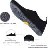 imageWateLves Water Shoes for Womens Mens Barefoot QuickDry Aqua Socks for Beach Swim Surf Yoga Exercise New Translucent Color SolesLxyblack